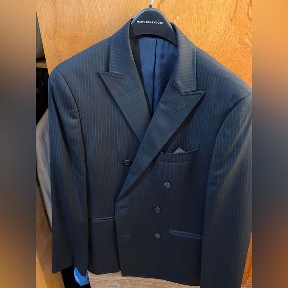 Michael Kors Navy Pinstripe Blazer
